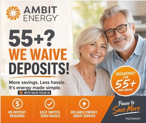 55 Plus Electricity Deposit Waived Offer