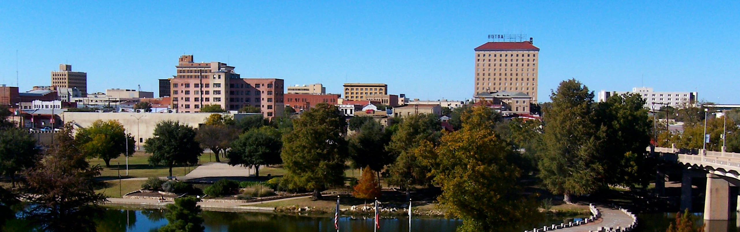 San Angelo Texas skyline AEP Texas North electricity territory